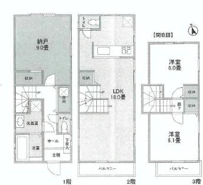 Floor plan. 35,800,000 yen, 2LDK + S (storeroom), Land area 93.35 sq m , Building area 92.94 sq m