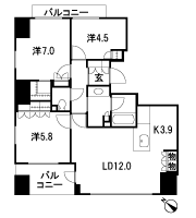 Floor: 3LDK + WIC + TR, the occupied area: 74.28 sq m, Price: 60,900,000 yen, now on sale