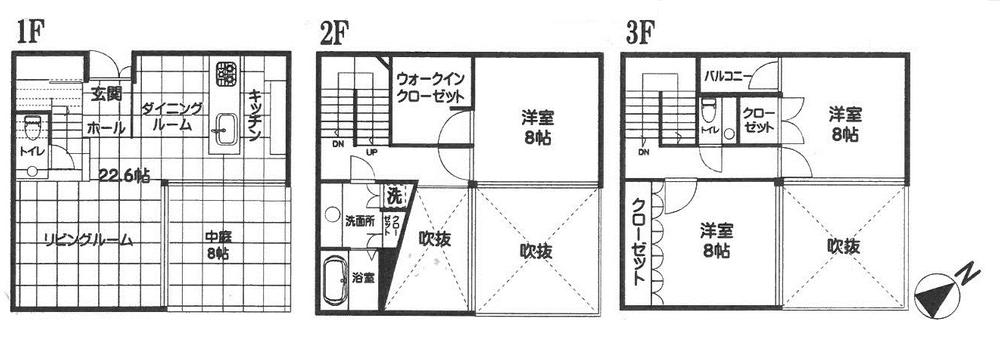 Floor plan. 94,800,000 yen, 3LDK, Land area 70.13 sq m , Building area 117.81 sq m