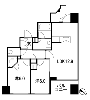 Floor: 2LDK, occupied area: 54.74 sq m, Price: TBD