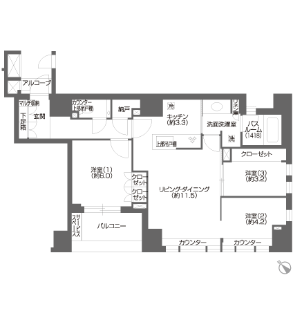 model room ・ G type floor plan
