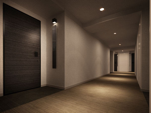 Shared facilities.  [Bring high-quality residential property in common areas, The inner corridor hotel like] All through the indoor from the first floor entrance, To each of the private residence. Corridor within which it maintains a comfortable habitability regardless of the weather or season, Yet common areas, In private atmosphere. (Inner corridor Rendering)