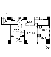 Floor: 3LDK, occupied area: 70.02 sq m, Price: 60,870,000 yen, now on sale