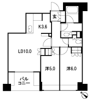 Floor: 2LDK, occupied area: 56.49 sq m, Price: 48,160,000 yen, now on sale
