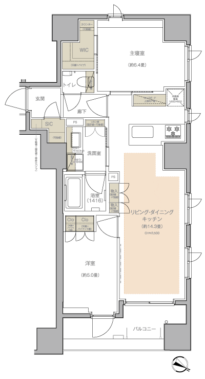 Floor: 2LDK, occupied area: 58.72 sq m, Price: TBD