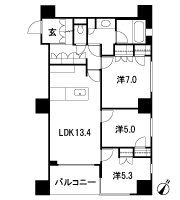 Floor: 3LDK, the area occupied: 71.1 sq m, Price: TBD