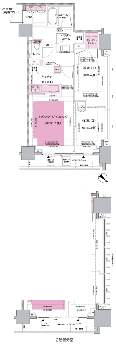 Floor: 2LD ・ K + WIC (walk-in closet), the occupied area: 58.61 sq m, Price: 49,100,000 yen, now on sale