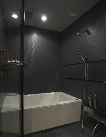 Bath. The same type model room