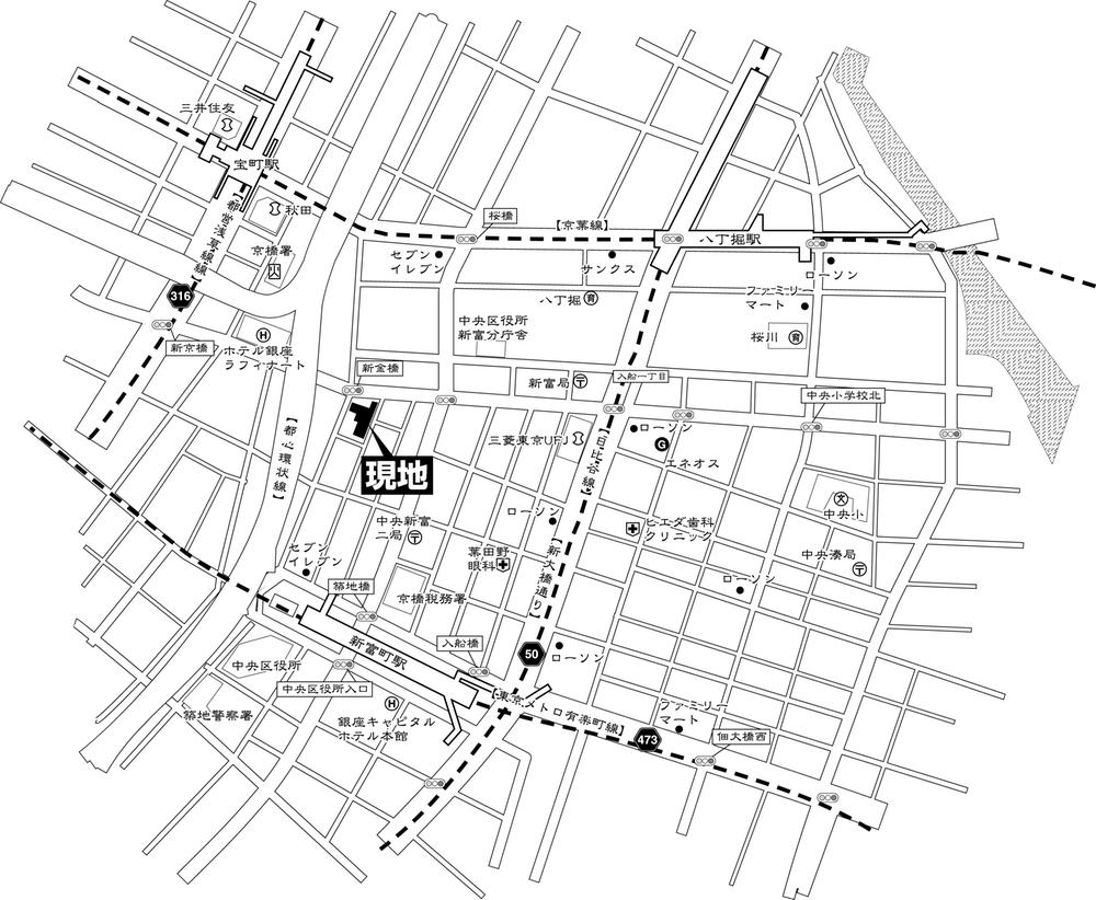 Local guide map. Tokyo Station ・ Within walking distance from Ginza picture