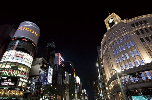 Ginza Yonchome intersection (about 2500m)