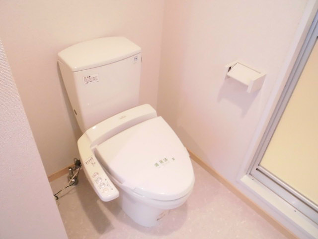 Toilet. Washlet is with.