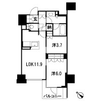 Floor: 2LDK + N, the area occupied: 52.4 sq m, price: 42 million yen (tentative)