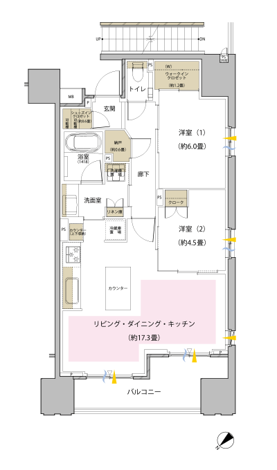 Floor: 2LDK + WIC + SIC + N, the occupied area: 67.29 sq m, Price: TBD