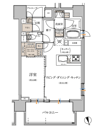 Floor: 1LDK + WIC, the occupied area: 40.42 sq m, Price: TBD