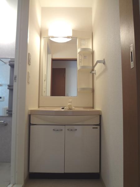 Wash basin, toilet. Powder Room