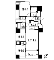 Floor: 3LDK, occupied area: 69.63 sq m