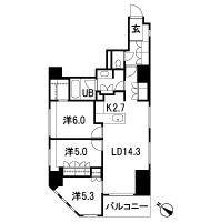 Floor: 3LDK, occupied area: 75.75 sq m