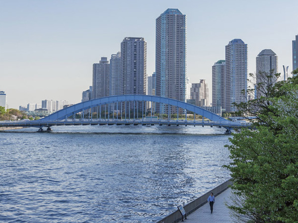 Surrounding environment. Sumida River Terrace (Perpetual Bridge) (about 710m ・ Bike about 3 minutes)