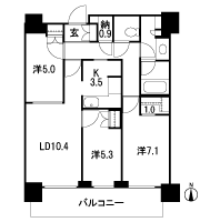 Floor: 3LDK + WIC + N, the occupied area: 74.39 sq m, Price: 65,080,000 yen, now on sale
