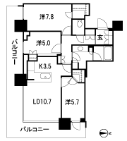 Floor: 3LDK + 2WIC, occupied area: 77.94 sq m, Price: TBD