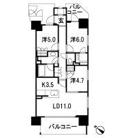 Floor: 3LDK + WIC + SIC, the occupied area: 71.05 sq m, Price: TBD