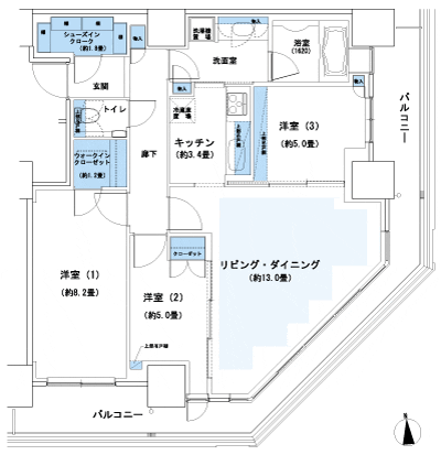 Floor: 3LDK + WIC + SIC, the occupied area: 82.25 sq m, Price: 85,780,000 yen, now on sale