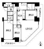 Floor: 3LDK + WIC + SIC, the occupied area: 82.25 sq m, Price: 85,780,000 yen, now on sale