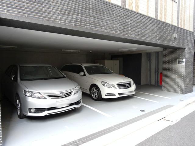 Parking lot. Common areas