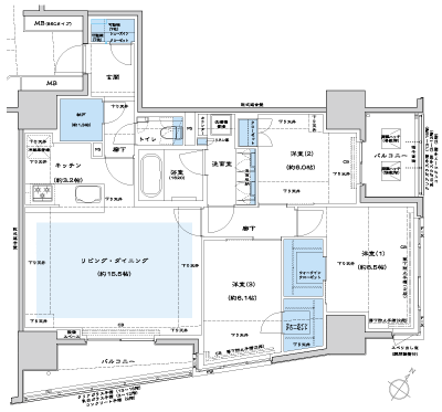 Floor: 3LDK + N + 2WIC + SIC, the occupied area: 92.88 sq m, Price: 75,500,000 yen, now on sale