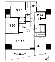 Floor: 3LDK + N + WIC + SIC, the occupied area: 85.74 sq m, Price: 91,900,000 yen, now on sale