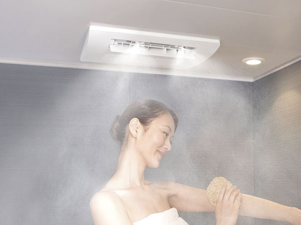Bathing-wash room.  [Mist sauna (bathroom heating dryer)] Adopt a mist sauna function with bathroom heating dryer. Mist sauna is low temperature ・ Sauna-friendly not stuffy body with high humidity. About 1.5 times the normal bathing ~ You can write twice the sweat efficiently. Healing Este feeling you can enjoy at home.
