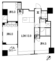 Floor: 3LDK, occupied area: 68.48 sq m