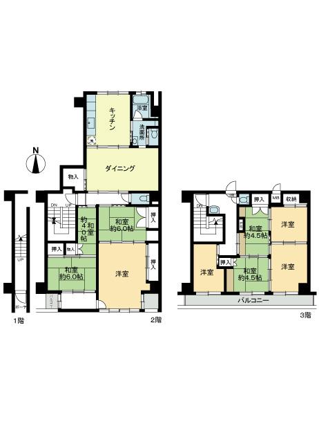 Floor plan. 8DK, Price 54,900,000 yen, Footprint 176.71 sq m , Balcony area 11.2 sq m
