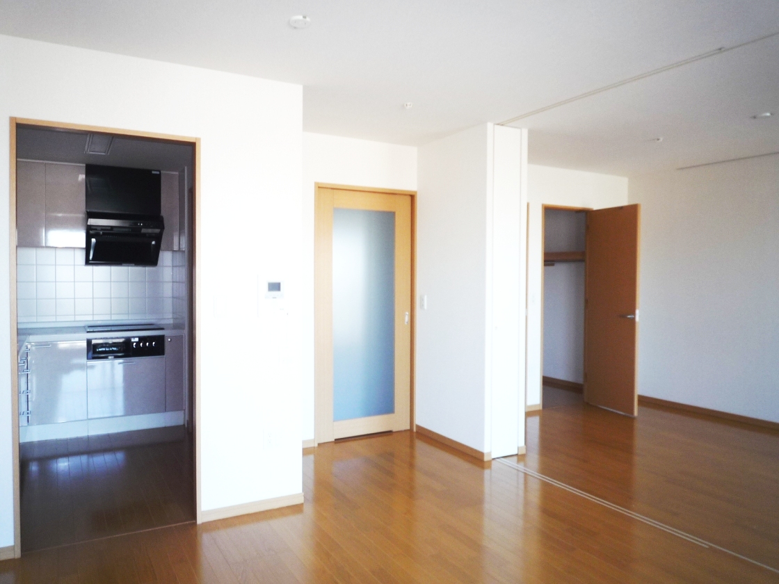 Living and room. Kitchen seen from the living room