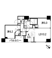 Floor: 2LD ・ K + WIC (walk-in closet) + SIC (shoes closet) + TR (trunk room), the occupied area: 59.27 sq m, Price: 49,439,000 yen, now on sale