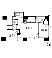 Floor: 2LD ・ K + WIC (walk-in closet) + SIC (shoes closet), the occupied area: 58.53 sq m, Price: 45,385,000 yen, now on sale