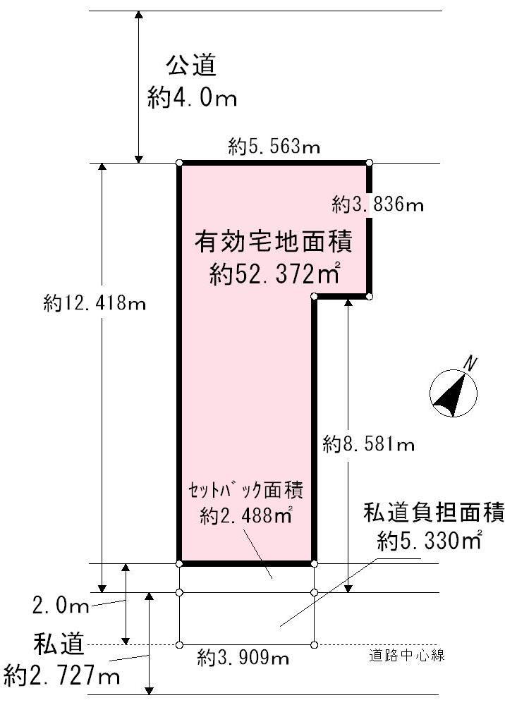 Compartment figure. Land price 54,800,000 yen, Land area 60.19 sq m