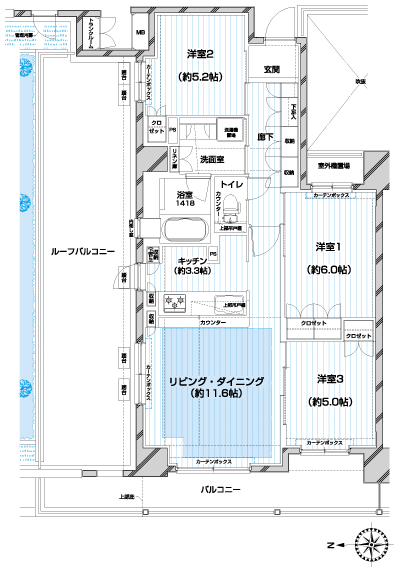 Floor: 3LDK, occupied area: 71.59 sq m, Price: TBD