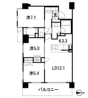 Floor: 3LDK, occupied area: 73.84 sq m, Price: TBD