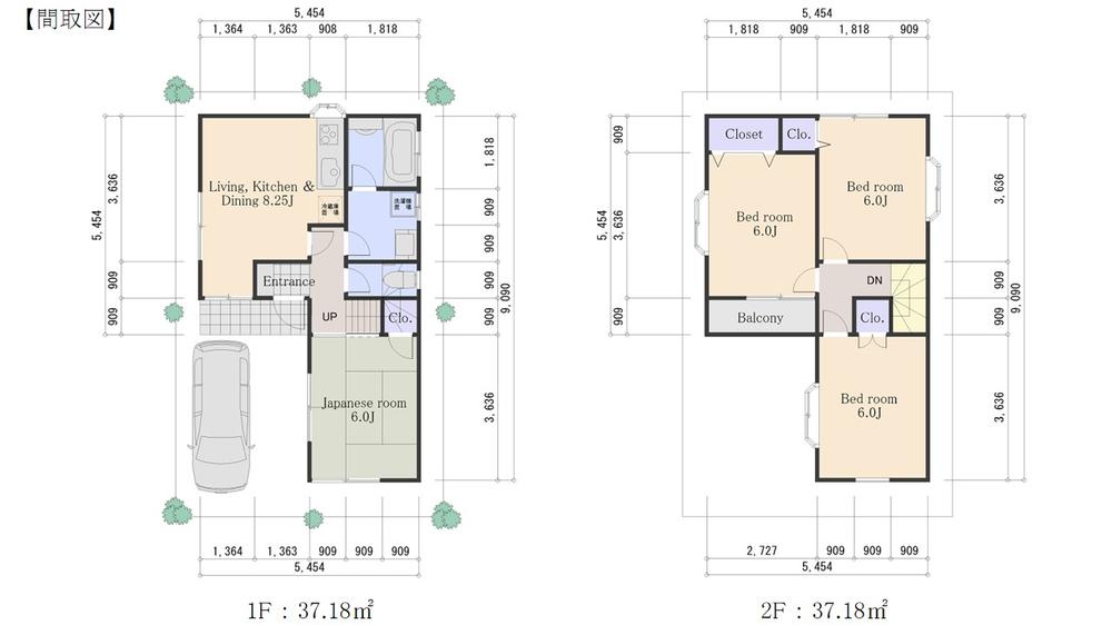 Floor plan. 32,800,000 yen, 4DK, Land area 70.18 sq m , Building area 74.36 sq m