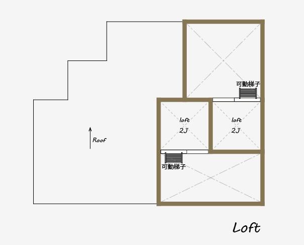 Floor plan. "Nordic House" Nishimizue 1 Phase 1 Building -LOFT