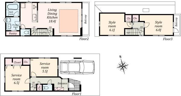 43,800,000 yen, 2LDK + 2S (storeroom), Land area 69.02 sq m , Building area 105.49 sq m