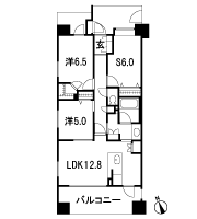 Floor: 2LDK + S + W, the occupied area: 70.31 sq m
