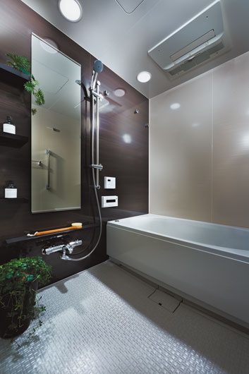 Bathing-wash room.  [bathroom] Deepen the relaxation, Leisurely calm bathroom.  ※ 8-point model Room E-E type below.