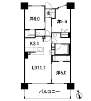 Floor: 3LDK + 2WIC, the area occupied: 70.1 sq m, Price: 36,980,000 yen, now on sale