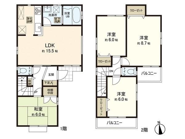 Floor plan. 42,800,000 yen, 4LDK, Land area 92.01 sq m , It is a building area of ​​97.3 sq m floor plan