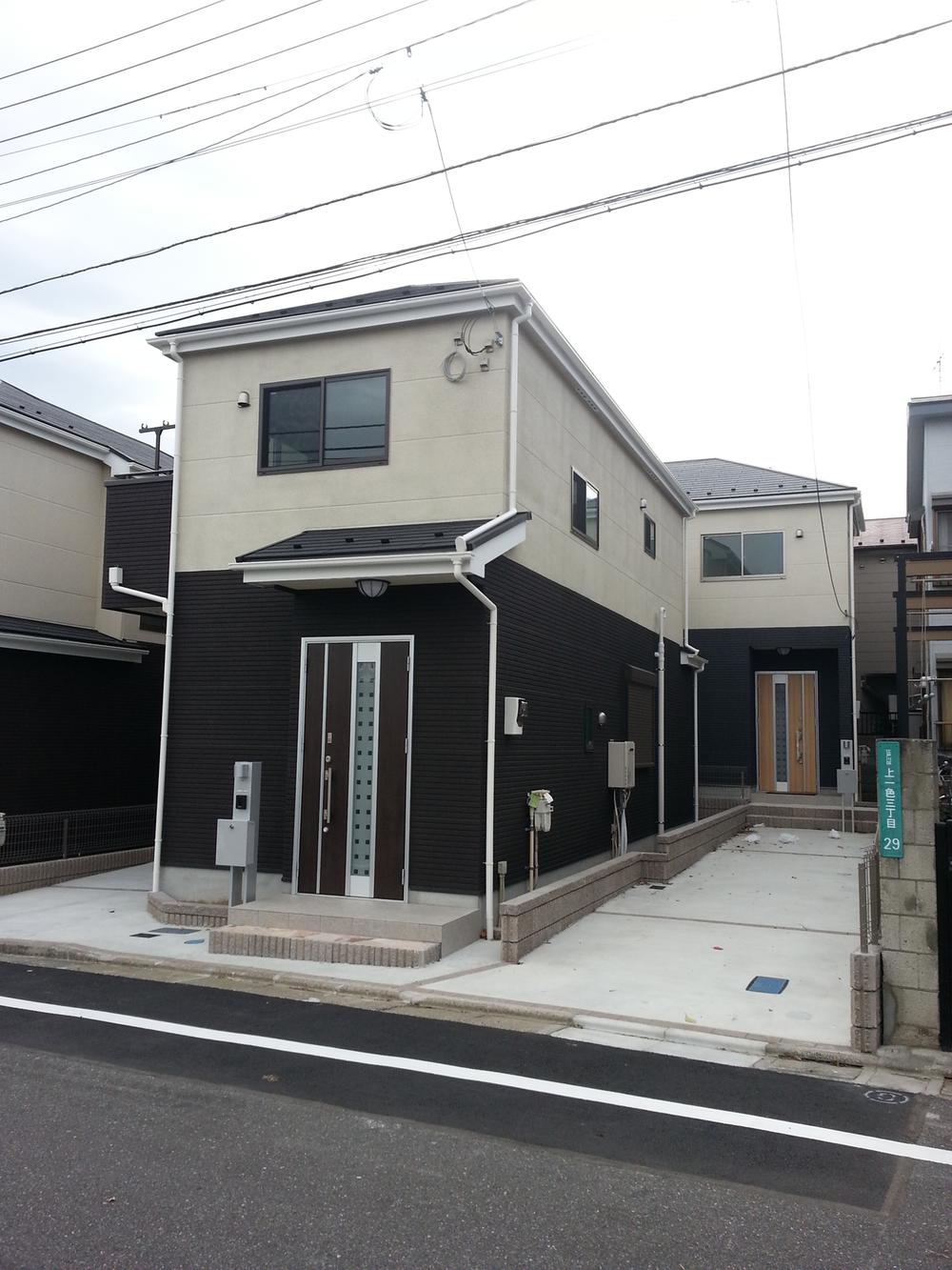 Model house photo. Example of construction