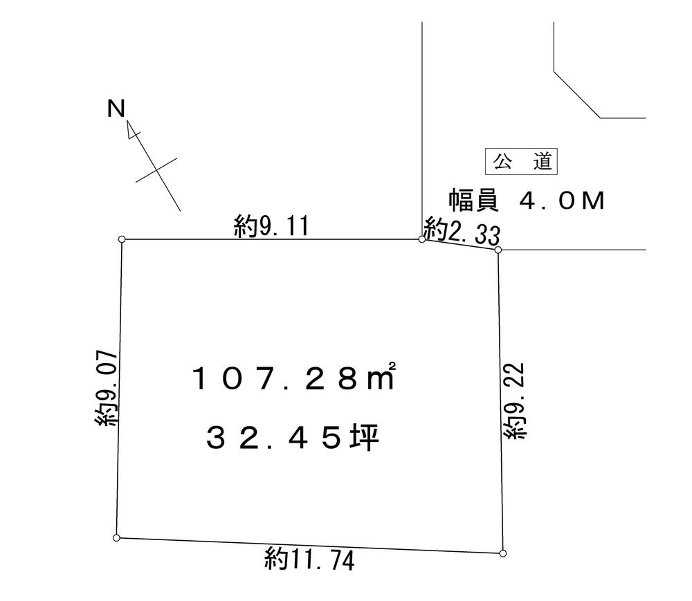 Compartment figure. Land price 29,800,000 yen, Land area 107.28 sq m south because of the site of the nursery school, ventilation, Lighting is good.