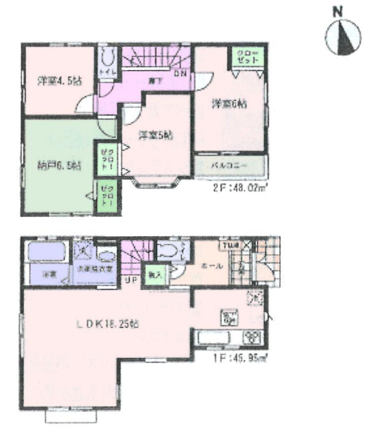 Floor plan. 35,800,000 yen, 3LDK + S (storeroom), Land area 81.41 sq m , It is a building area of 93.97 sq m floor plan