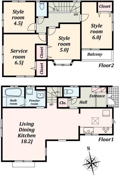 Floor plan. 35,800,000 yen, 3LDK + S (storeroom), Land area 81.41 sq m , Building area 93.97 sq m